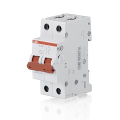 Рубильник модульный ABB 2П 16А рычаг красный SD202/16 (выключатель нагрузки) 2CDD282101R0016