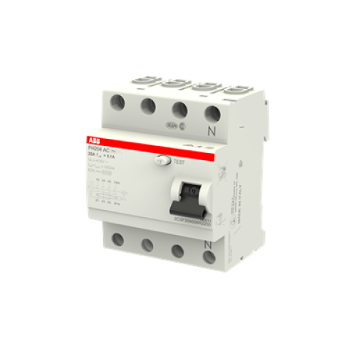 УЗО ABB FH204 AC-25/0,03 4-х полюсное тип AC 25A 30mA 4 модуля 2CSF204002R1250 (ВДТ) 2CSF204002R1250