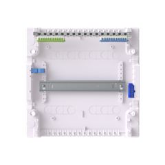 AK612E2 ABB Накладной шкаф на 12(14) модулей (с винтовыми клеммами N/PE) 1-рядный, IP30, без двери 2CPX032568R9999
