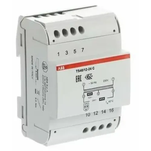 Трансформатор разделительной безопасности ABB TS25/12-24C 4 модуля 2CSM251043R0811