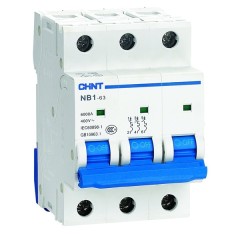 Автоматический выключатель Chint NB1-63 3P 10A 6кА х-ка C (DB) (R) (автомат электрический) 179698