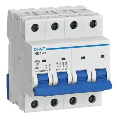 Автоматический выключатель Chint NB1-63 4P 10A 6кА х-ка C (DB) (R) (автомат электрический) 179740