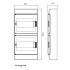 Бокс настенный ABB Mistral41 48М модулей (4x12) непрозрачная дверь с клеммным блоком 1SLM004102A3108