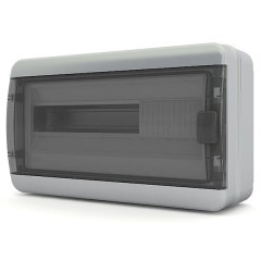 18 модулей  Щит навесной Tekfor  (1х18) IP65 прозрачная дверца BNK 65-18-1