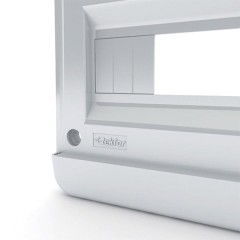18 модулей  Щит встраиваемый  (прозрачная черная дверца IP41 Tekfor CVK 40-18-1
