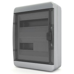 24 модуля Щит навесной  (2х12) IP65 прозрачная  дверца BNK 65-24-1 Tekfor