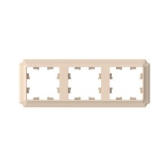 3-постовая РАМКА, цвет ПЕСОЧНЫЙ, AtlasDesign Antique, ATN101203