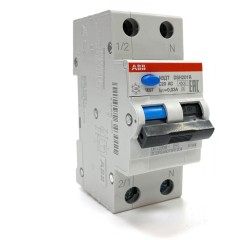 DSH201 C20 AC30 Дифференциальный автомат 1P+N, 20A, 30mA, тип АC, 6kA, (хар-ка C) ABB 2CSR255070R1204