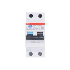 DSH201 C25 AC30 Дифференциальный автомат 1P+N, 25A, 30mA, тип АC, 6kA, (хар-ка C) ABB 2CSR255070R1254