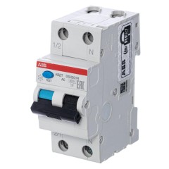 DSH201 C32 AC30 Дифференциальный автомат 1P+N, 32A, 30mA, тип АC, 6kA, (хар-ка C) ABB 2CSR255070R1324