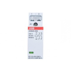 ABB Контактор ESB20-20N-06 модульный (20А АС-1, 2НО), катушка 230В AC/DC