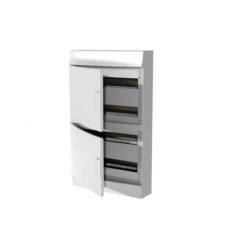 Бокс настенный ABB Mistral41 72М модуля (4x18) непрозрачная дверь с клеммным блоком 1SLM004102A3110