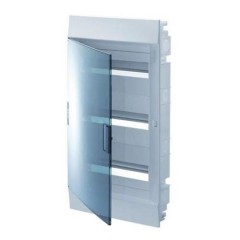 Бокс в нишу ABB Mistral41 36М модулей (3x12) зеленая прозрачная дверь c клеммным блоком 1SLM004101A1207