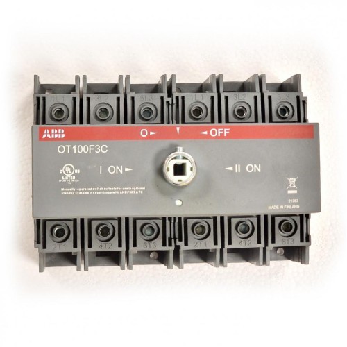 ABB Реверсивный рубильник OT100F3C 100А (без ручки)