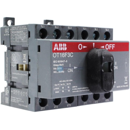 ABB Реверсивный рубильник OT16F3C 16А