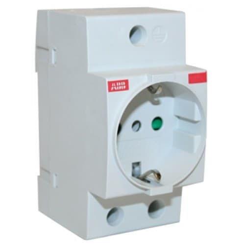 Розетка щитовая на дин-рейку ABB M1173 2Р+N 16A 2,5 модуля 2CSM110000R0701
