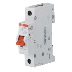 Рубильник модульный ABB 1П 16А рычаг красный SD201/16 (выключатель нагрузки) 2CDD281101R0016