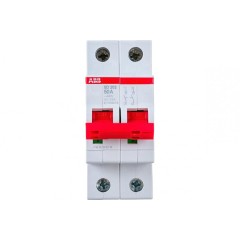Рубильник модульный ABB 2П 50А рычаг красный SD202/50 (выключатель нагрузки) 2CDD282101R0050