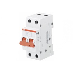 Рубильник модульный ABB 2П 63А рычаг красный SD202/63 (выключатель нагрузки) 2CDD282101R0063
