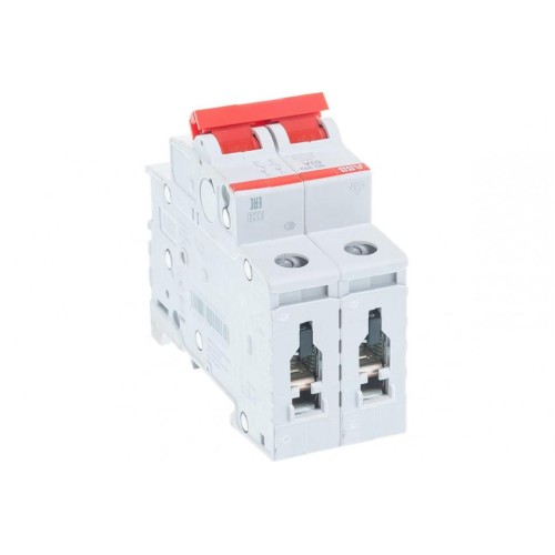 ABB SD202 Рубильник 2P 63A рычаг красный