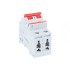 ABB SD202 Рубильник 2P 63A рычаг красный