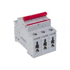 Рубильник модульный ABB 3П 25А рычаг красный SD203/25 (выключатель нагрузки) 2CDD283101R0025