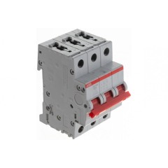 Рубильник модульный ABB 3П 32А рычаг красный SD203/32 (выключатель нагрузки) 2CDD283101R0032