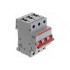 ABB SD203 Рубильник 3P 32A рычаг красный