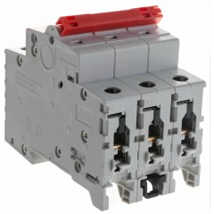 Рубильник модульный ABB 3П 40А рычаг красный SD203/40 (выключатель нагрузки) 2CDD283101R0040