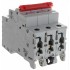 ABB SD203 Рубильник 3P 50A рычаг красный