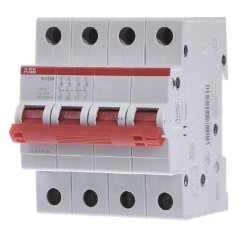 Рубильник модульный ABB 4П 40А рычаг красный SD204/40 (выключатель нагрузки) 2CDD284101R0040