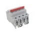 ABB SD204 Рубильник 4P 63A рычаг красный