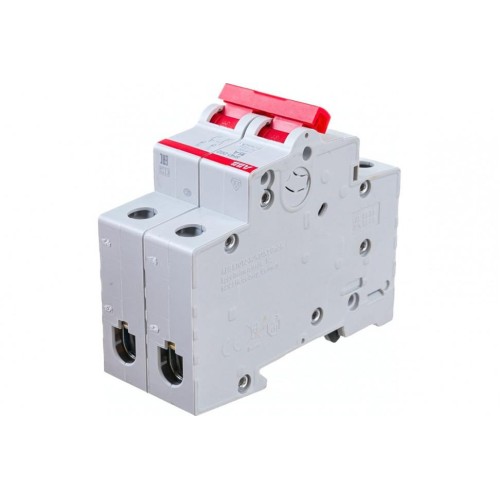 ABB SHD202 Рубильник 2P 16A рычаг красный