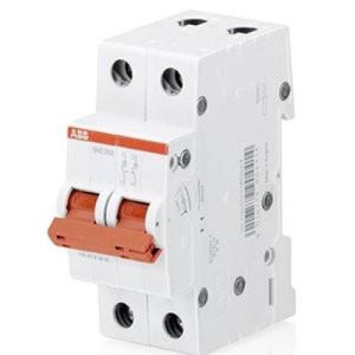 ABB SHD202 Рубильник 2P 32A рычаг красный