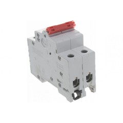 Рубильник модульный ABB 2П 50А рычаг красный однофазный SHD202/50 (выключатель нагрузки) 2CDD272111R0050