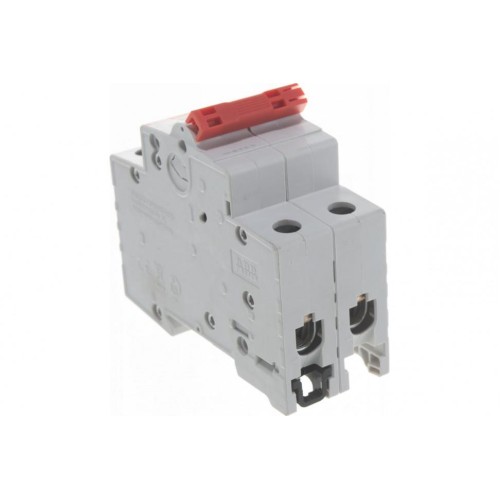 ABB SHD202 Рубильник 2P 50A рычаг красный