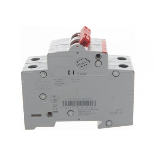 ABB SHD202 Рубильник 2P 50A рычаг красный