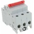 ABB SHD203 Рубильник 3P 50A рычаг красный