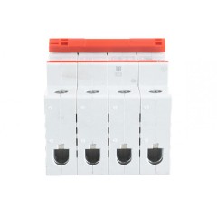 Рубильник модульный ABB 4П 16А рычаг красный трехфазный SHD204/16 (выключатель нагрузки) 2CDD274111R0016