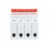 ABB SHD204 Рубильник 4P 16A рычаг красный
