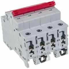Рубильник модульный ABB 4П 32А рычаг красный трехфазный SHD204/32 (выключатель нагрузки) 2CDD274111R0032