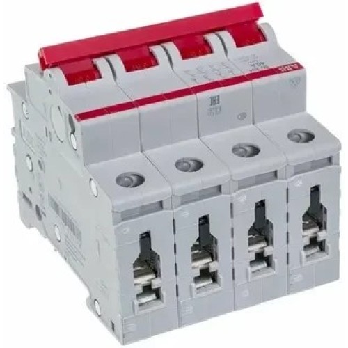 ABB SHD204 Рубильник 4P 40A рычаг красный