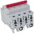 ABB SHD204 Рубильник 4P 50A рычаг красный