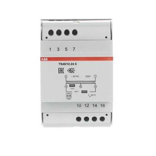 Трансформатор разделительной безопасности ABB TS40/12-24C 4 модуля 2CSM401043R0811