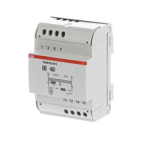 Трансформатор разделительной безопасности ABB TS40/12-24C 4 модуля 2CSM401043R0811