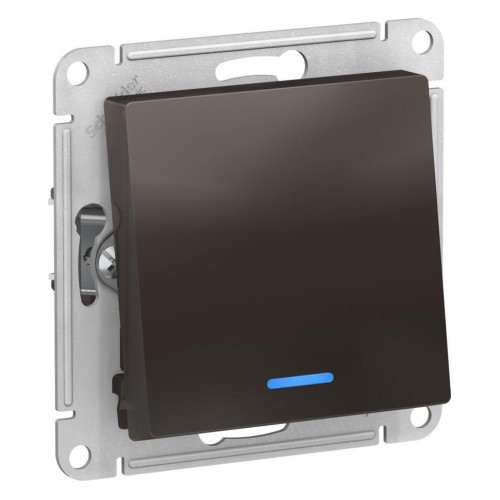 ATLASDESIGN 1-кл ПЕРЕКЛЮЧАТЕЛЬ с подсветкой, сх.6а, 10АХ, механизм, МОККО, ATN000663