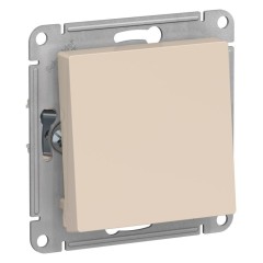 ATLASDESIGN 1-клавишный ПЕРЕКЛЮЧАТЕЛЬ, сх.6, 10АХ, механизм, БЕЖЕВЫЙ, ATN000261
