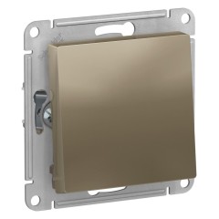 ATLASDESIGN 1-клавишный ПЕРЕКЛЮЧАТЕЛЬ, сх.6, 10АХ, механизм, ШАМПАНЬ, ATN000561