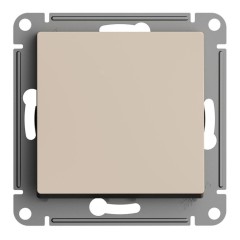 ATLASDESIGN 1-клавишный ВЫКЛЮЧАТЕЛЬ 2-полюсный, 10А, мех., ПЕСОЧНЫЙ, ATN001221