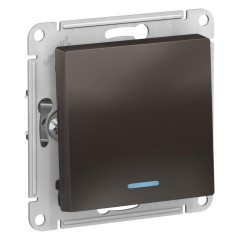 ATLASDESIGN 1-клавишный ВЫКЛЮЧАТЕЛЬ с подсветкой, сх.1а, 10АХ, механизм, МОККО, ATN000613